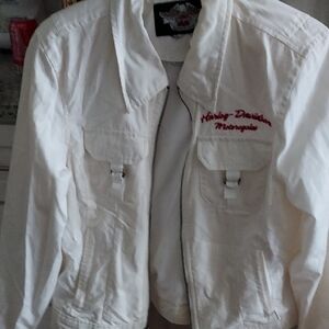 Harley-Davidson Red and White Utility Jacket